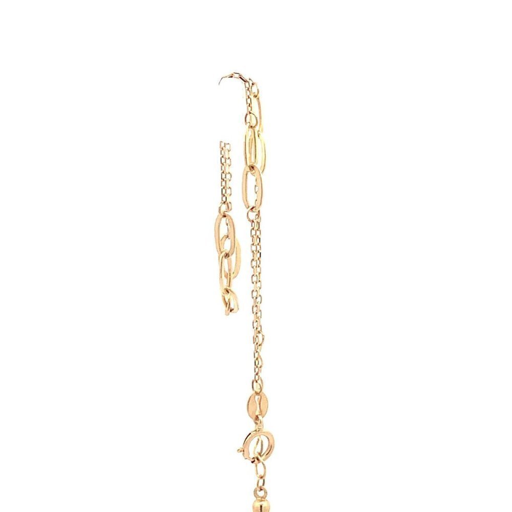 18K Yellow Gold Bracelet Paperclip 6 inches plus 1 inch extension 1.39 grams - Picture 6 of 13